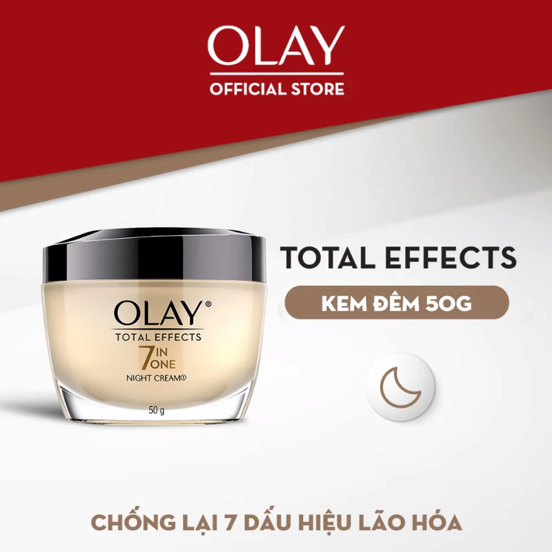 Kem Dưỡng Ngừa Lão Hóa Da Ban Đêm Olay Total Effects 7 in One Night Cream 50g