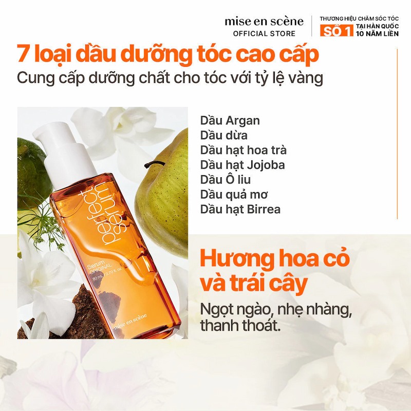 Tinh Dầu Dưỡng Tóc Mise En Scene Perfect Serum 15ml - Original (Cam)