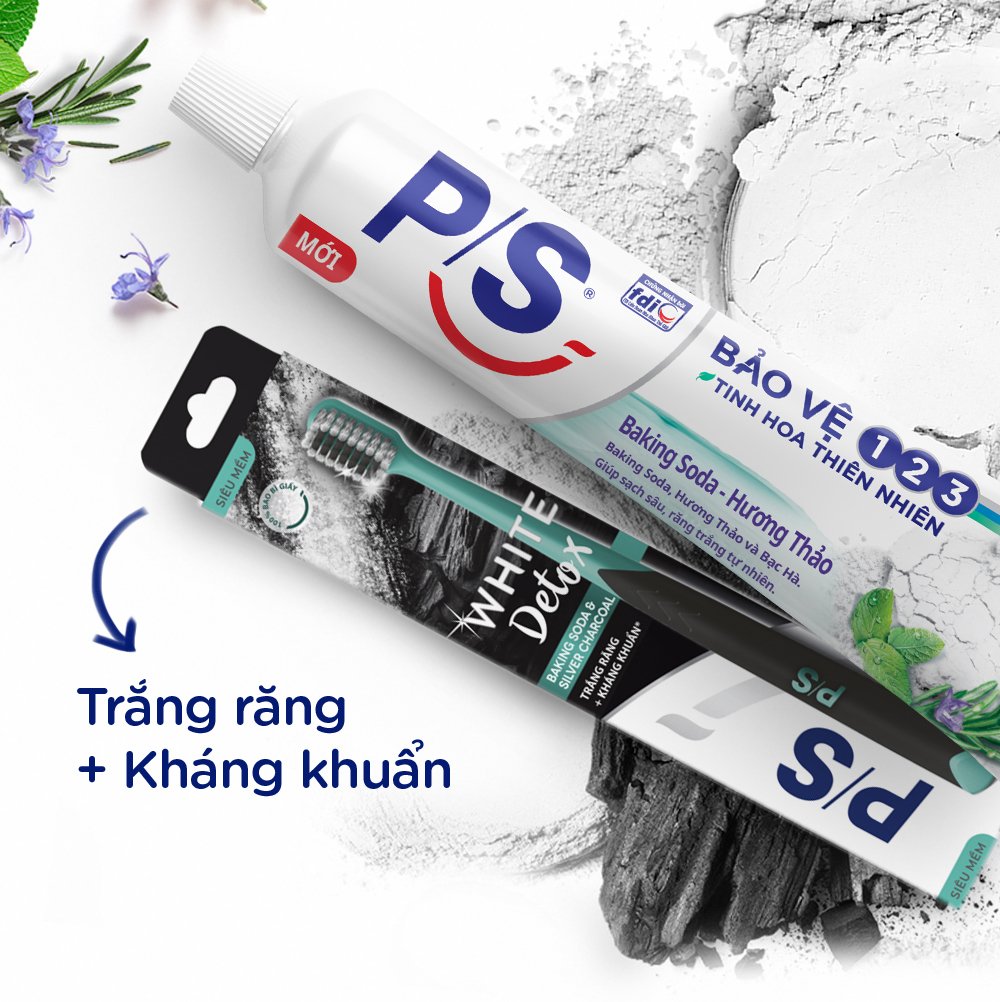 KĐR P/S Bảo Vệ 123 Baking Soda Hương Thảo 180g