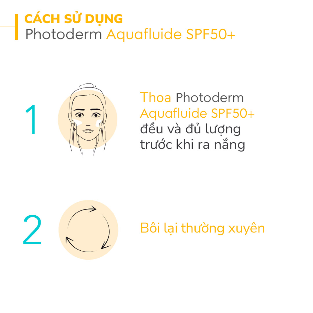 Kem Chống Nắng Bioderma Photoderm Aquafluide SPF 50+ Giảm Bóng Nhờn 40ml (Mẫu Mới) (Nhập Khẩu)