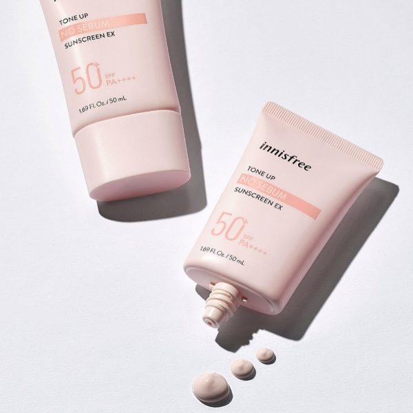 Kem Chống Nắng Innisfree Tone Up No Sebum Sunscreen EX SPF50 50ml (Mẫu Mới)