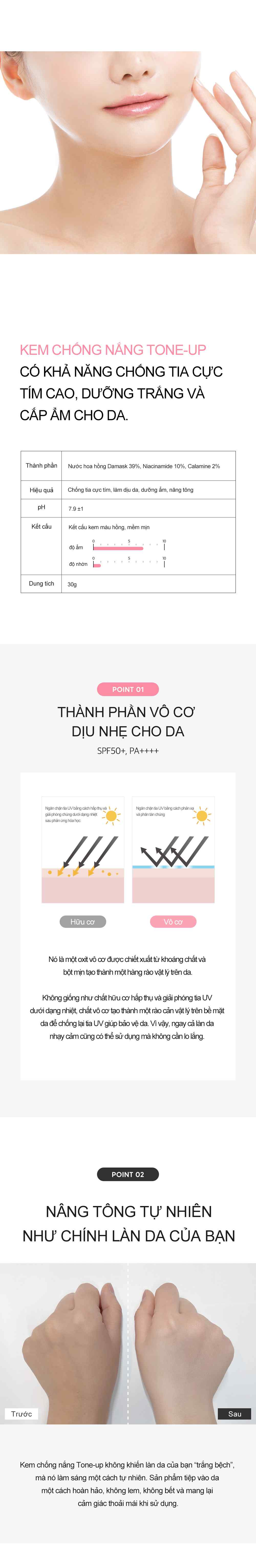 Kem Chống Nắng Nâng Tone Derma Factory Tone Up Sun Cream 30g