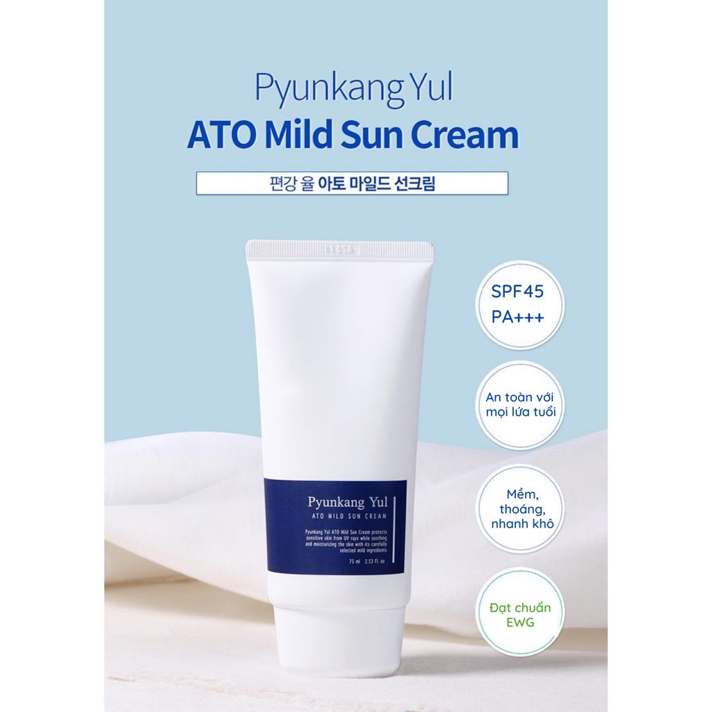 Kem Chống Nắng Pyunkang Yul ATO Mild Sun Cream 75ml
