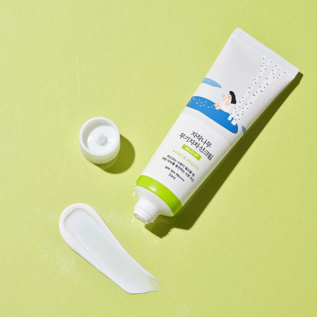 Kem Chống Nắng Round Lab Birch Juice Mild-Up Sunscreen SPF 50+ PA++++ 50ml