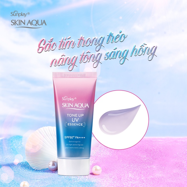 Kem Chống Nắng Skin Aqua Tone Up UV Essence 50g [Lavender] [Công Ty]
