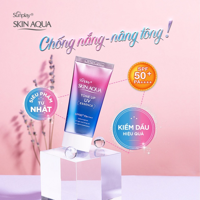 Kem Chống Nắng Skin Aqua Tone Up UV Essence 50g [Lavender] [Công Ty]