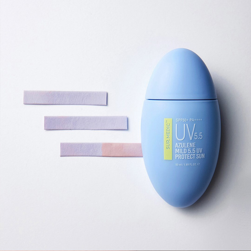 Kem Chống Nắng Dịu Nhẹ Sur.Medic+ Azulene Mild 5.5 UV Protect Sun SPF50 50ml