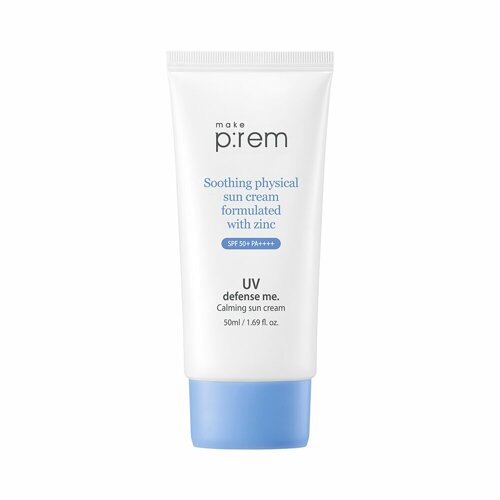 Kem Chống Nắng Vật Lý Dành Cho Da Nhạy Cảm Make P:rem UV Defense Me Calming Sun Cream 50ml