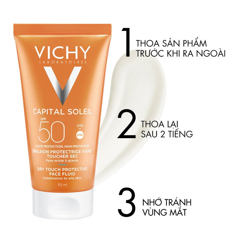 Kem Chống Nắng Vichy Capital Soleil Emulsion SPF50 50ml
