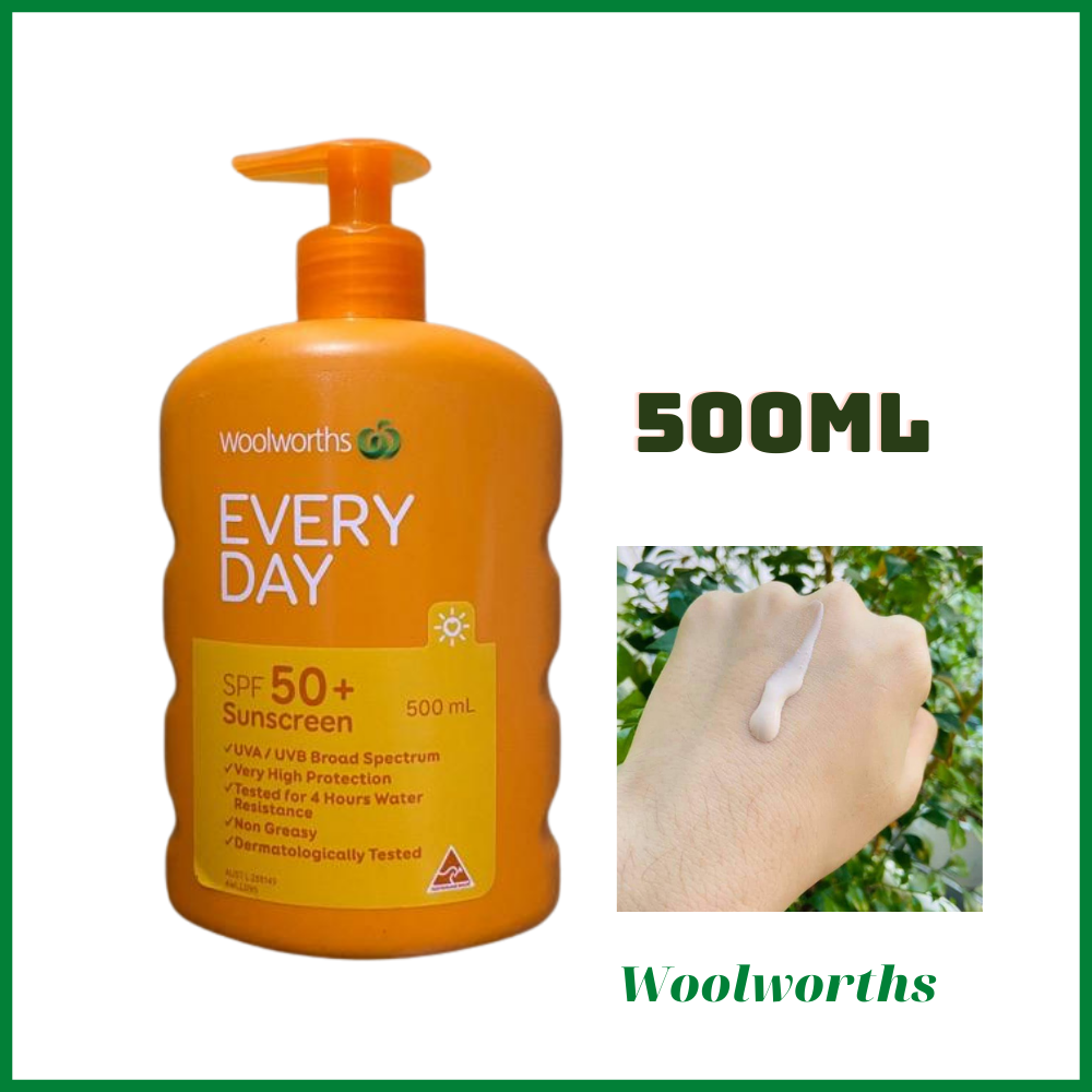 Kem Chống Nắng Woolworths Everyday Sunscreen SPF50+ 500ml