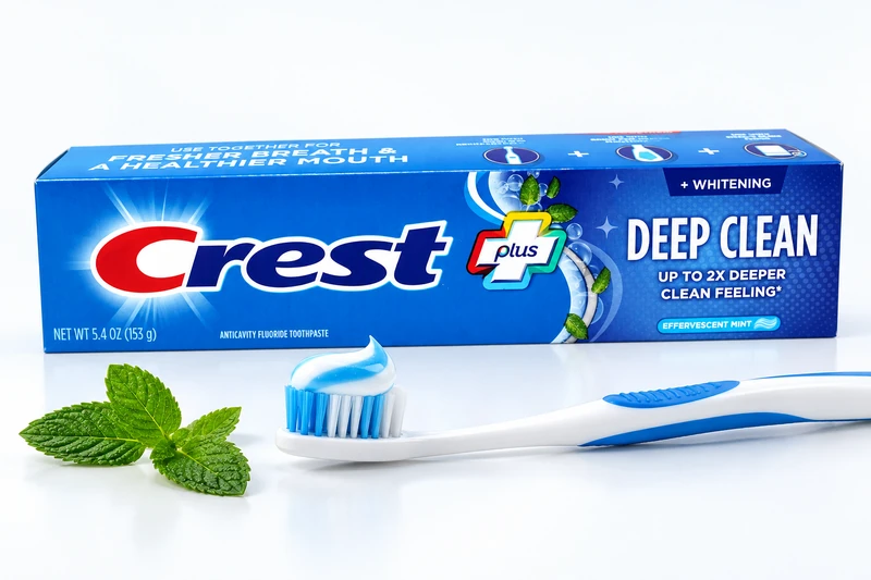 Kem đánh răng Crest Deep Clean hương bạc hà Effervescent Mint làm trắng răng, thơm miệng