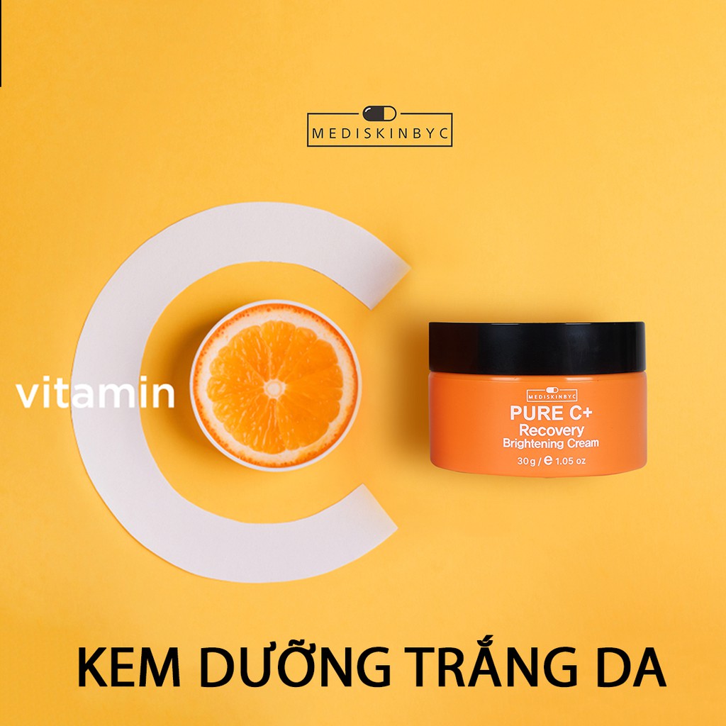 Kem dưỡng trắng da MediskinbyC Pure C+ Recovery Brightening 50g