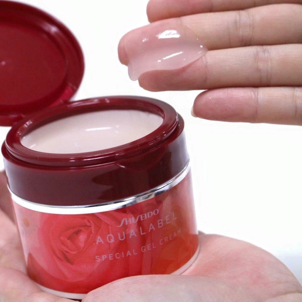 Kem Dưỡng Ẩm Chống Lão Hóa Shiseido Aqua Label Special Gel Cream Moist 90g (Đỏ)