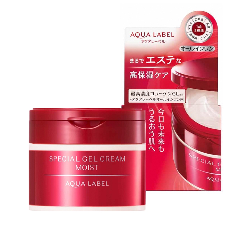 Kem Dưỡng Ẩm Chống Lão Hóa Shiseido Aqua Label Special Gel Cream Moist 90g (Đỏ)