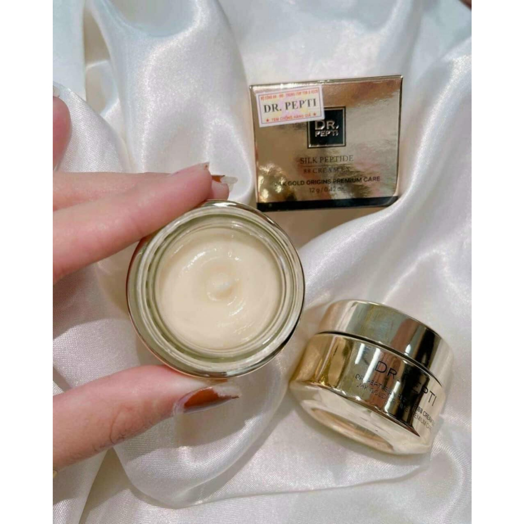 Kem Dưỡng Da Chống Lão Hóa Tinh Chất Vàng 24K Gold Dr.Pepti+ Silk Peptide 88 Cream EX 12g