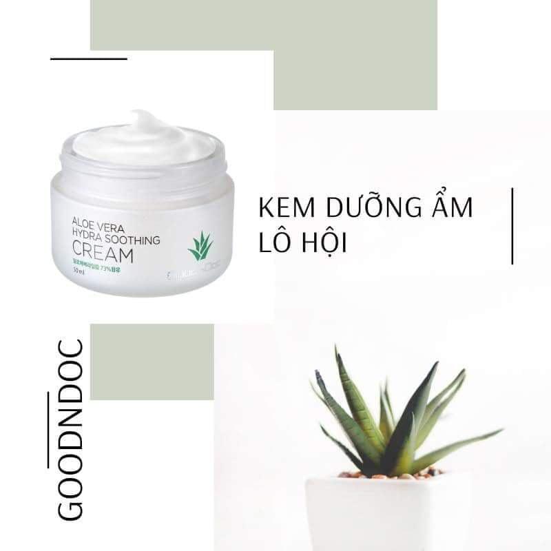 Kem Dưỡng Da Nha Đam GoodnDoc Aloe Vera Hydra Soothing Cream 50ml