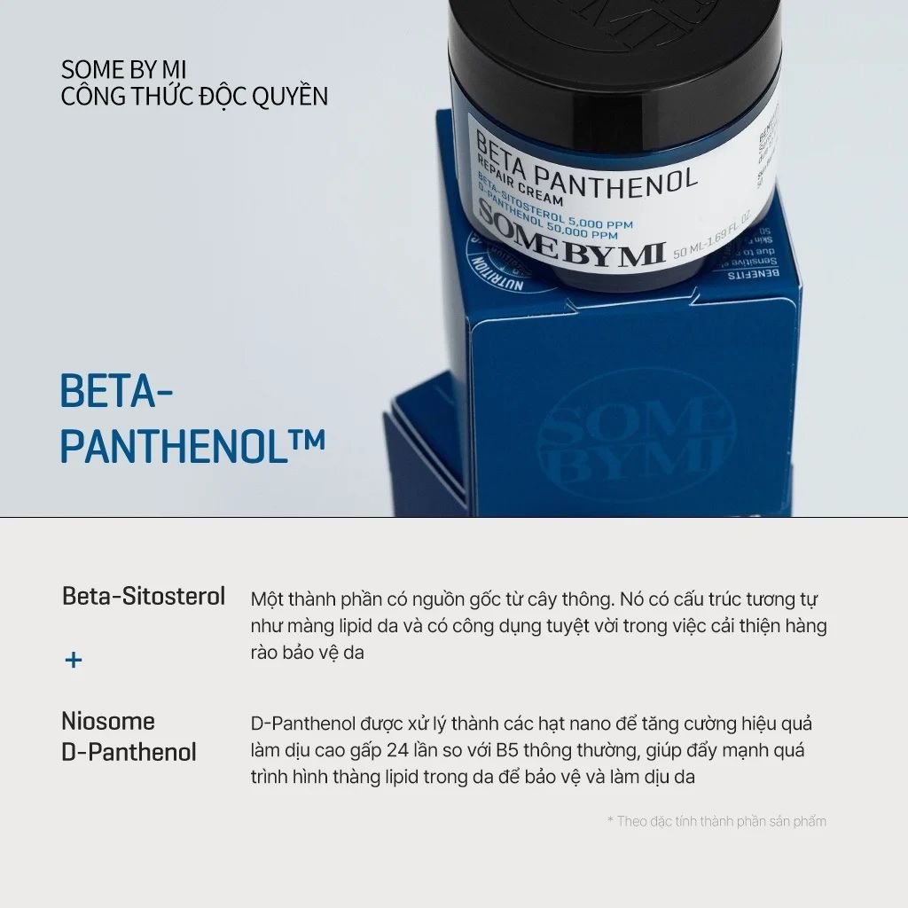 Kem Dưỡng Phục Hồi Some By Mi Beta Panthenol Repair Cream 50ml