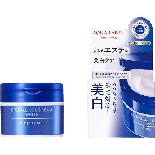 Kem Dưỡng Trắng Da Chống Lão Hoá Shiseido Aqua Label Special Gel Cream White 90g (Xanh)