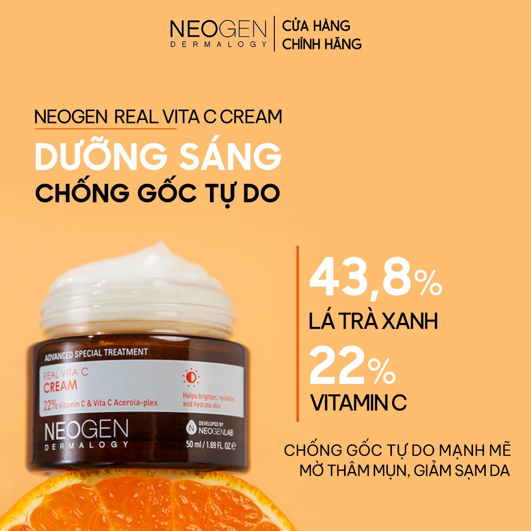 Kem Dưỡng Trắng Da Neogen Dermalogy Real Vita C Cream 50ml