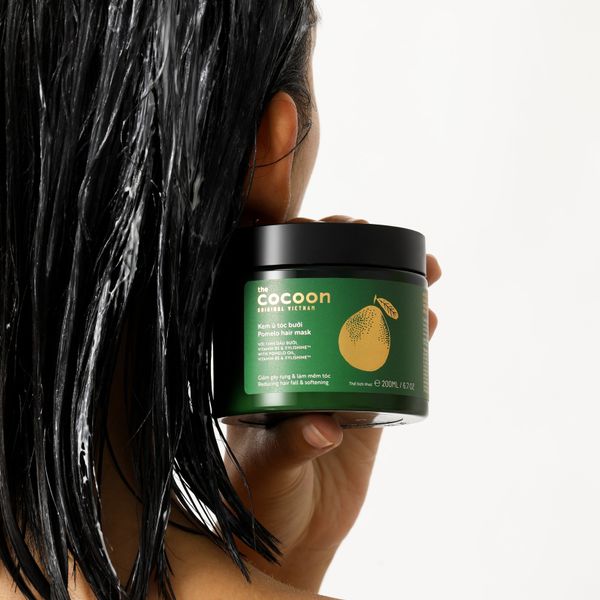 Kem Ủ Tóc Bưởi Giảm Gãy Rụng Và Làm Mềm Tóc Cocoon Pomelo Hair Mask 200ml