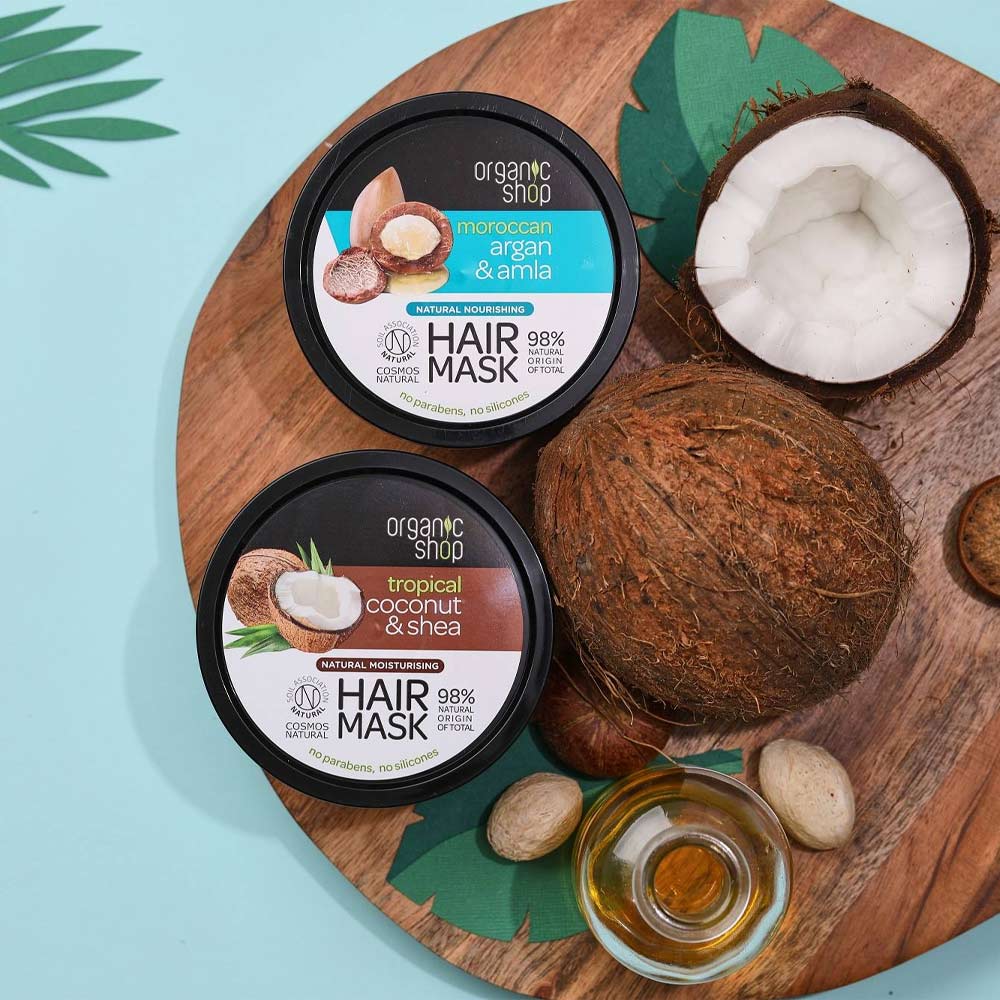 Kem Ủ Tóc Organic Shop Tropical Coconut & Shea Hair Mask 250ml