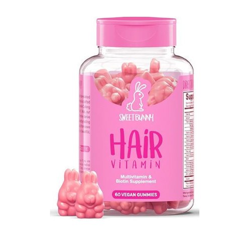 Kẹo dẻo kích thích mọc tóc Sweet Bunny Hare Hair Vitamin Gummies 60 viên