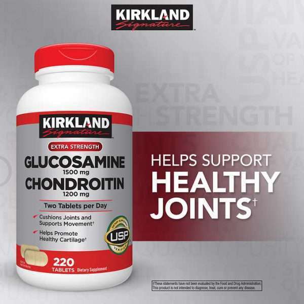 Viên Uống Bổ Khớp Kirkland Signature Glucosamine Chondroitin 220 Viên