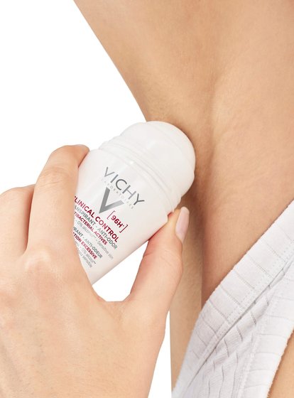 Lăn Khử Mùi Nữ Vichy Clinical Control 96H Detranspirant - Anti Odor 50ml (Đỏ)