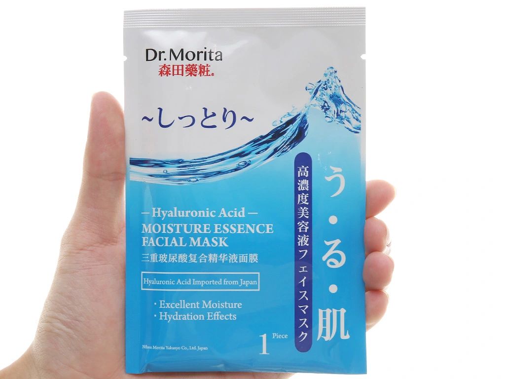 Mặt Nạ Cấp Ẩm Dr.Morita Hyaluronic Acid Moisture Essence Facial Mask 25g