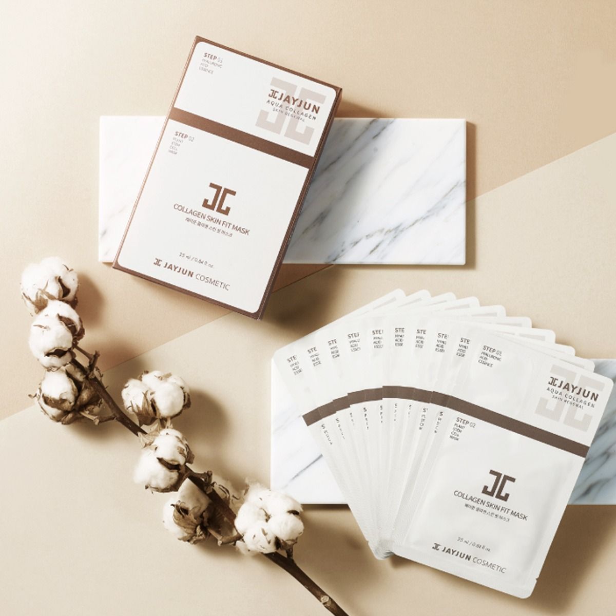 Mặt nạ 2 bước JAYJUN Collagen Skin Fit Mask