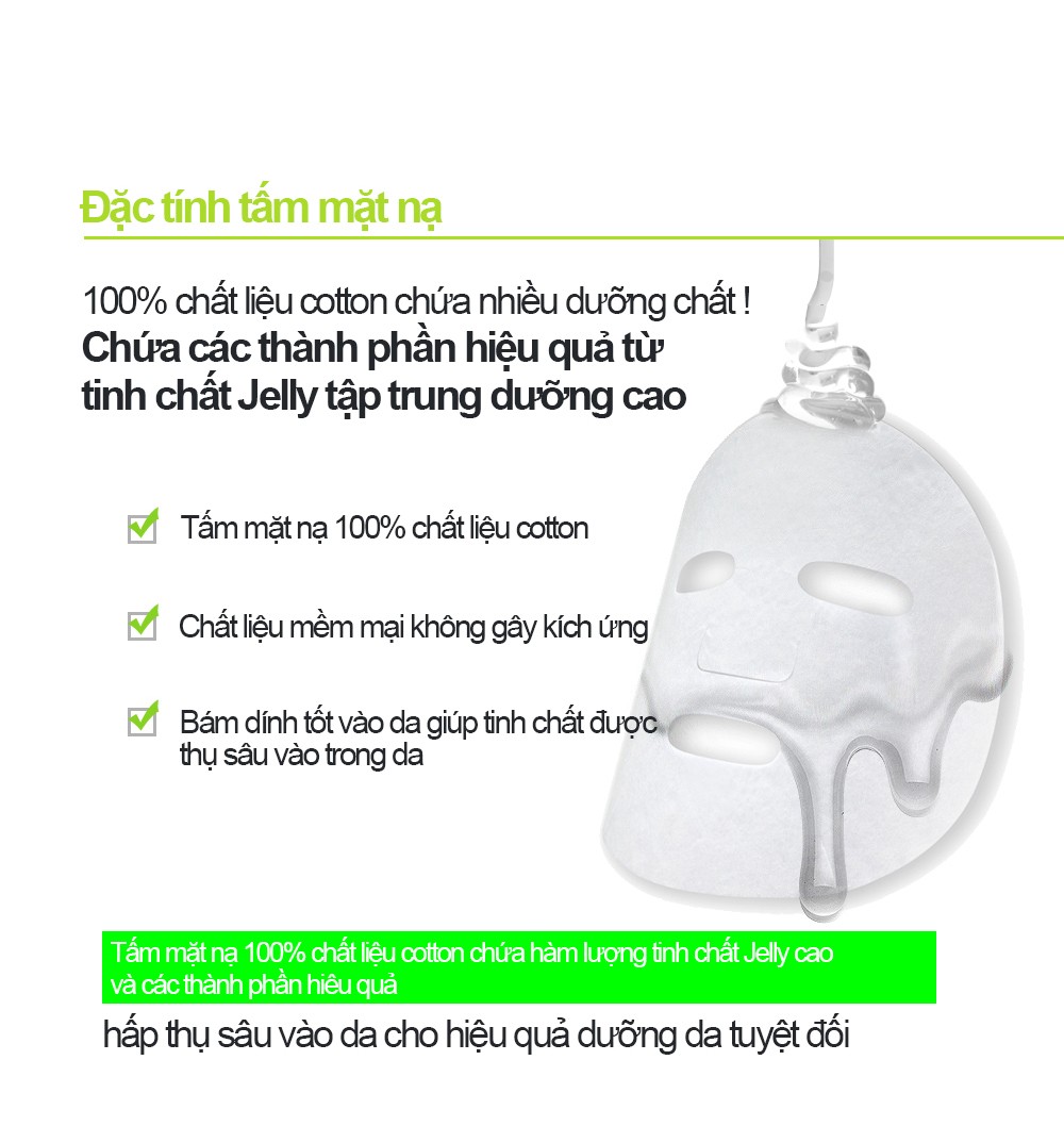 Mặt Nạ Giấy Banobagi Vita Genic Relaxing Jelly Mask Vitamin B (Up 50000ppm)