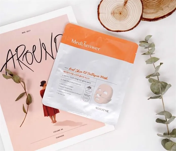 Mặt Nạ Giấy Cải Thiện Nếp Nhăn, Chống Lão Hóa MediAnswer Real Skin Fit Collagen