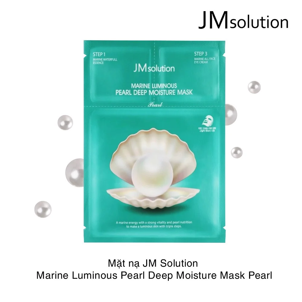 Mặt Nạ Giấy Dưỡng Ẩm Sáng Da JM Solution Marine Luminous Pearl Deep Moisture