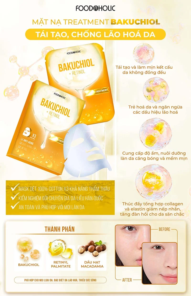 Mặt Nạ Mờ Thâm Foodaholic Tranexamic Acid Ample Mask 23ml