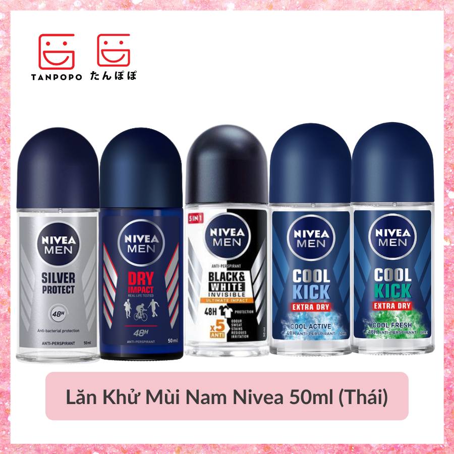 Lăn Khử Mùi Nam Nivea 50ml (Thái)