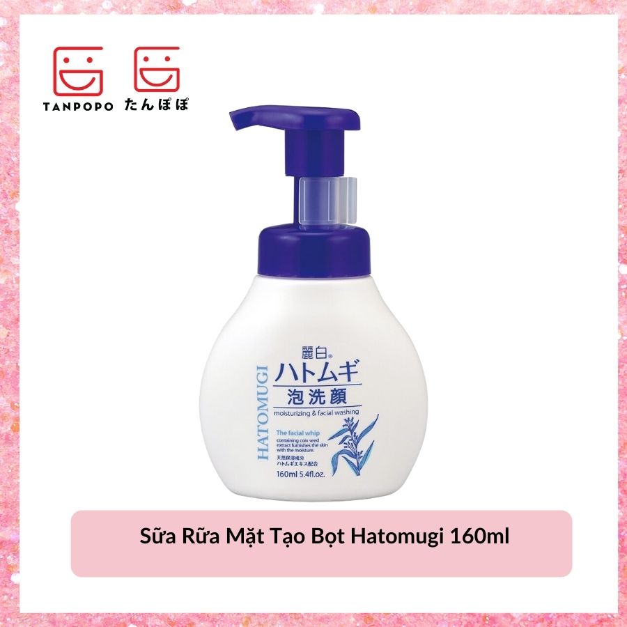 Sữa Rữa Mặt Tạo Bọt Hatomugi 160ml