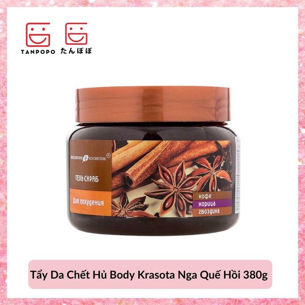 Tẩy Da Chết Hủ Body Krasota Nga Quế Hồi 380g