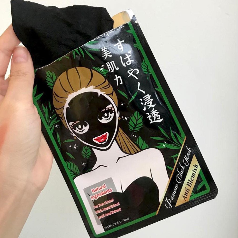 Mặt Nạ Giấy Tràm Trà SexyLook Anti Blemish Premium Black Mask (Tiếng Anh)