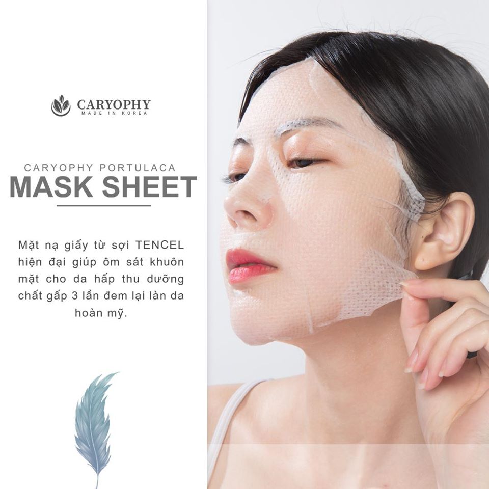 Mặt Nạ Trị Mụn Caryophy Portulaca Mask Sheet 3 In 1 22g