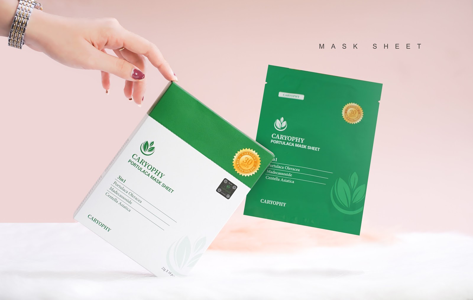 Mặt Nạ Trị Mụn Caryophy Portulaca Mask Sheet 3 In 1 22g