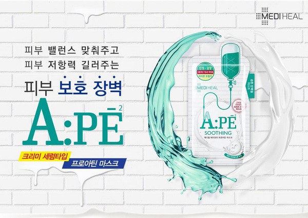 Mặt Nạ Giấy Kháng Viêm Giảm Kích Ứng Mediheal APE Soothing
