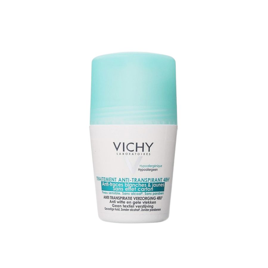 Lăn Khử Mùi Vichy Anti-Transpirant 50ml - Xanh (48H) [Mẫu Mới]