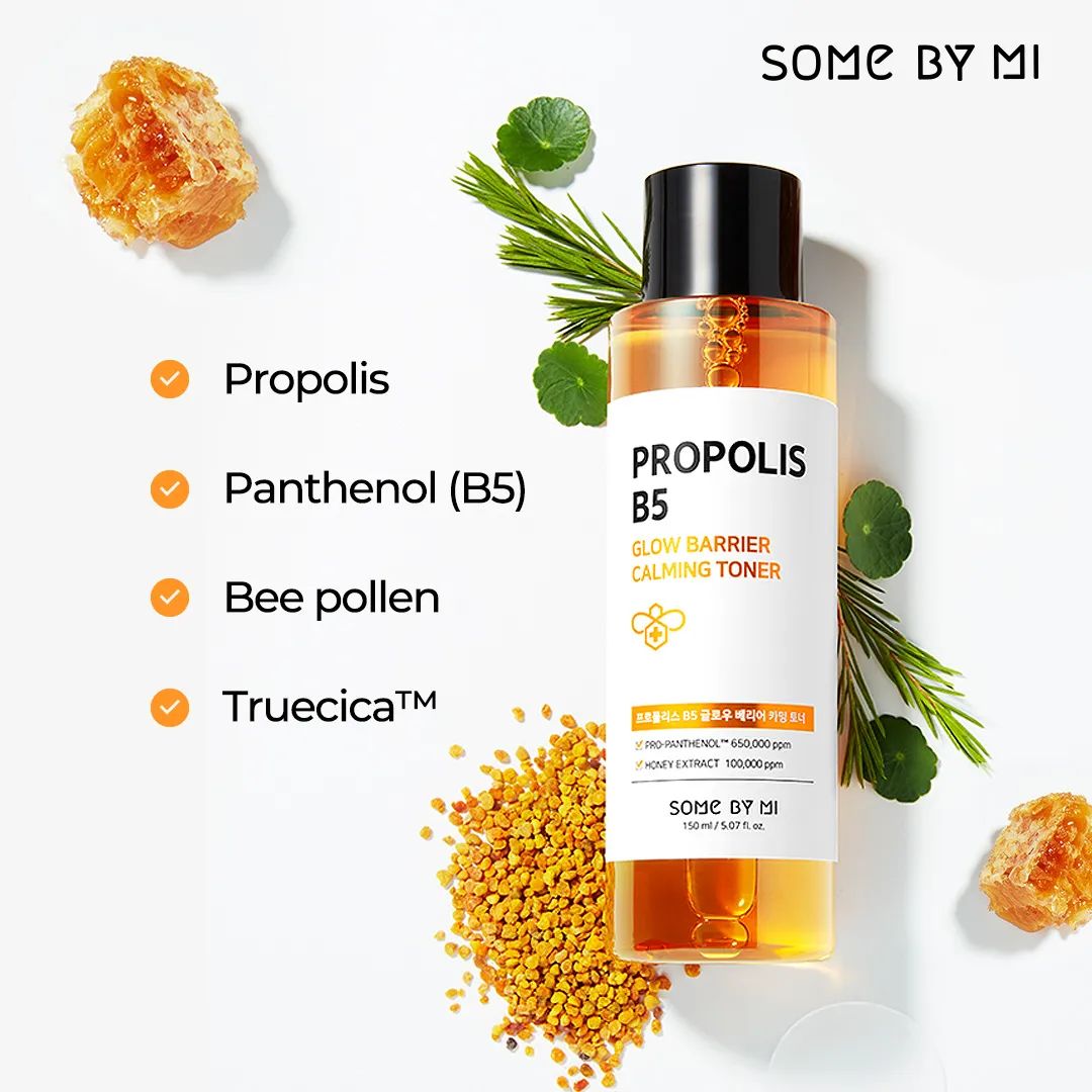 Nước Hoa Hồng Dưỡng Ẩm, Phục Hồi Da Some By Mi Propolis B5 Glow Barrier Calming 150ml