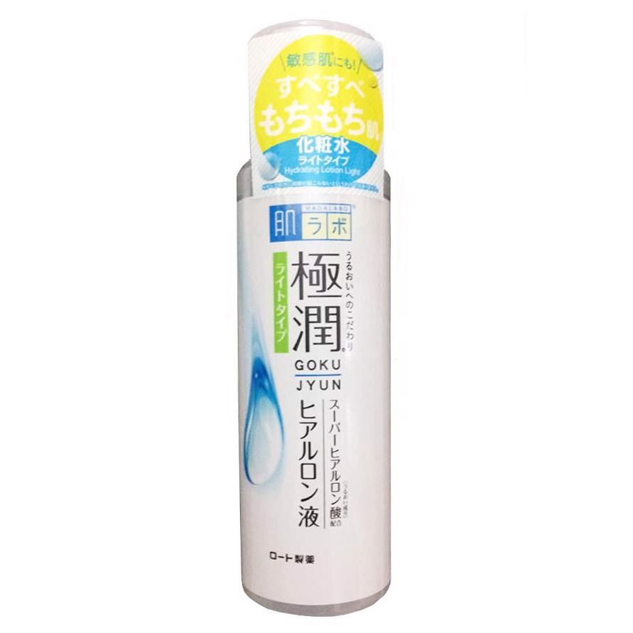 Nước hoa hồng HadaLabo Hydrating Lotion Light 170ml (trắng sọc xanh)