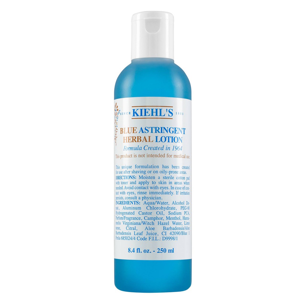 Nước Hoa Hồng Kiehl’s Blue Astringent Herbal 250ml