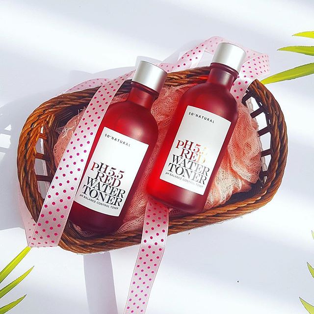 Nước Hoa Hồng So Natural Red Water Toner pH 5.5 250ml