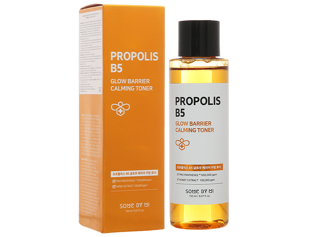 Nước Hoa Hồng Dưỡng Ẩm, Phục Hồi Da Some By Mi Propolis B5 Glow Barrier Calming 150ml