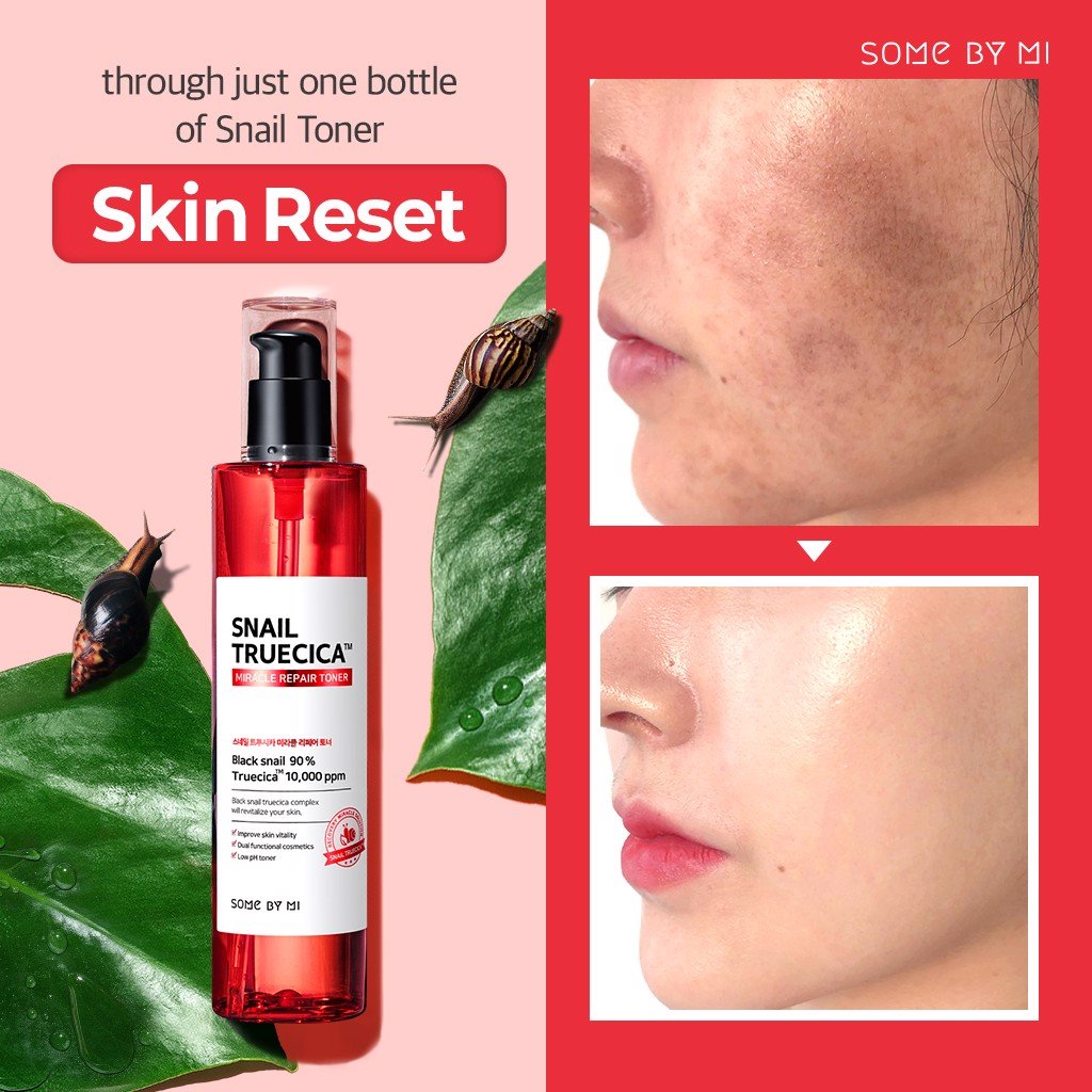 Nước Hoa Hồng Some By Mi Snail Truecica Miracle Repair 135ml