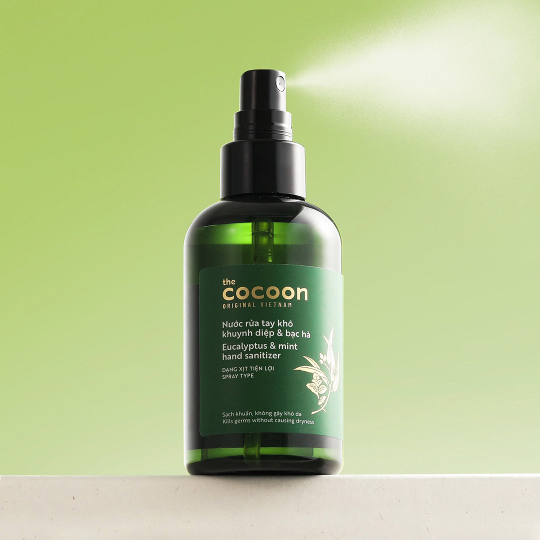 Nước Rửa Tay Khô Khuynh Diệp & Bạc Hà Cocoon Eucalyptus & Mint 140ml