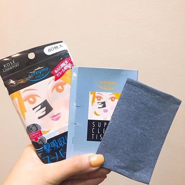 Giấy Thấm Dầu Kose Softymo Than Hoạt Tính (60 Miếng)